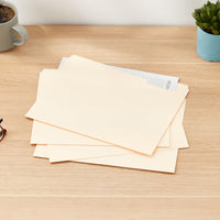 File Folders with Tabs for Filing, 1/3-Cut Tab, Assorted Positions, 8.5X11 Inches, Letter Size, Manila, Pack of 100