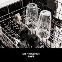 Fit Compact Personal Blender, Portable Blender For-Smoothies, Shakes, Food Prep, and Frozen Blending, 700-Watt Base, (2) 16-Oz. Cups and Spout Lids, Black QB3001SS