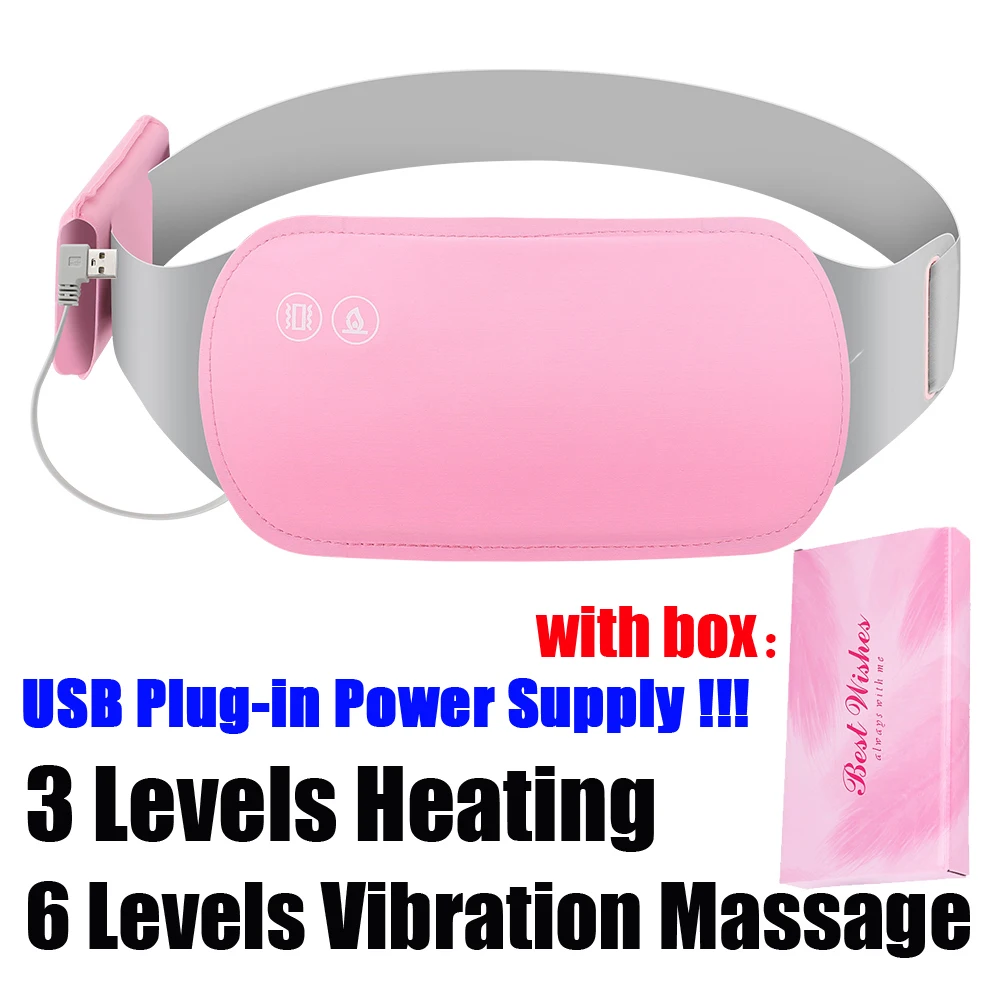 Electric Heating Massager Belt for Menstrual Relief.
