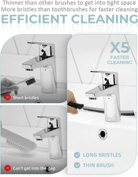 Crevice Cleaning Brush - Grout Scrub Brush, House Cleaning Supplies, Gap Cleaning Tools, Home Essentials, Gifts for Women Men, Hard Bristle Crevice Cleaner Brush for Household Use, Bathroom